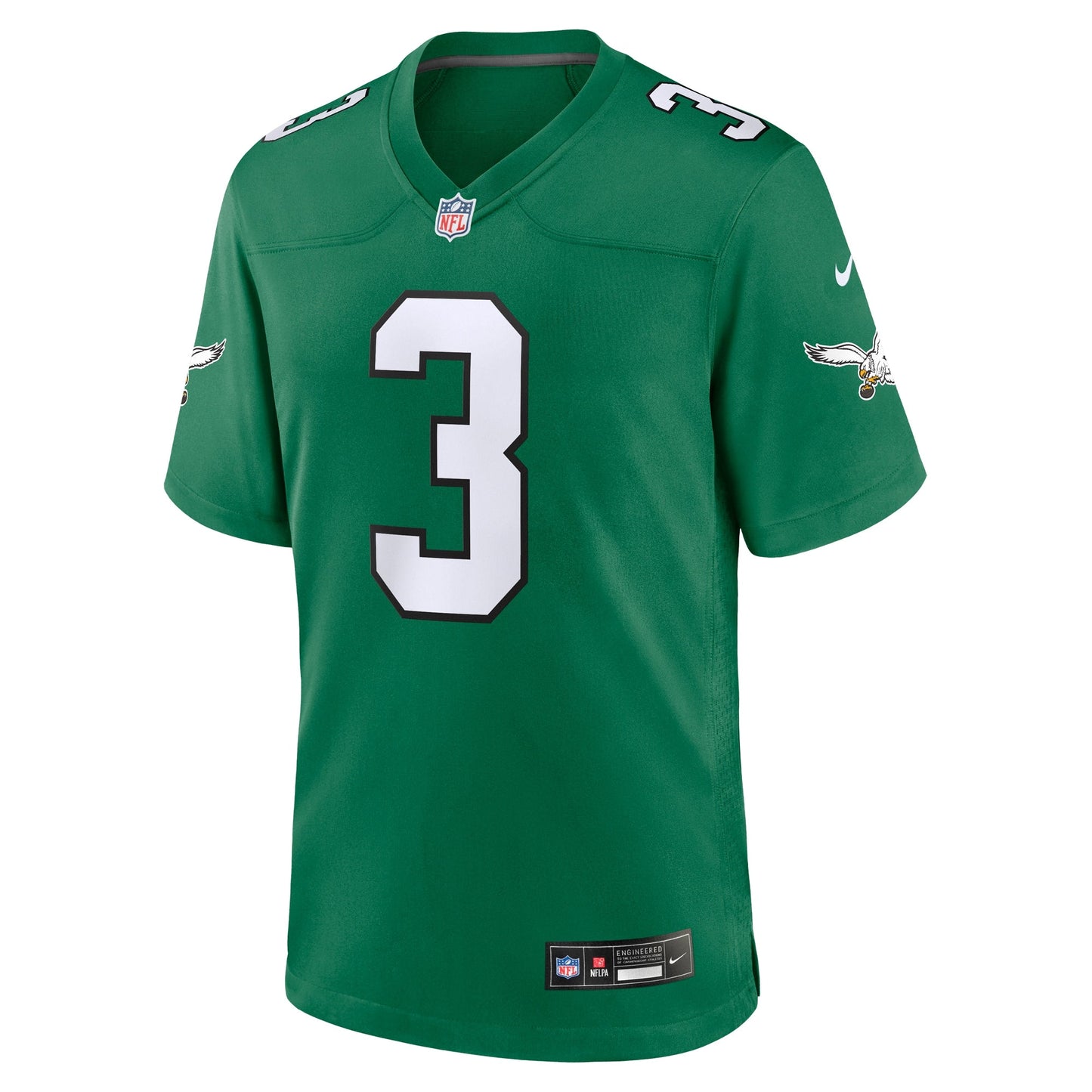 Nolan Smith Philadelphia Eagles Alternate Game Jersey - Kelly Green football jersey product view 2