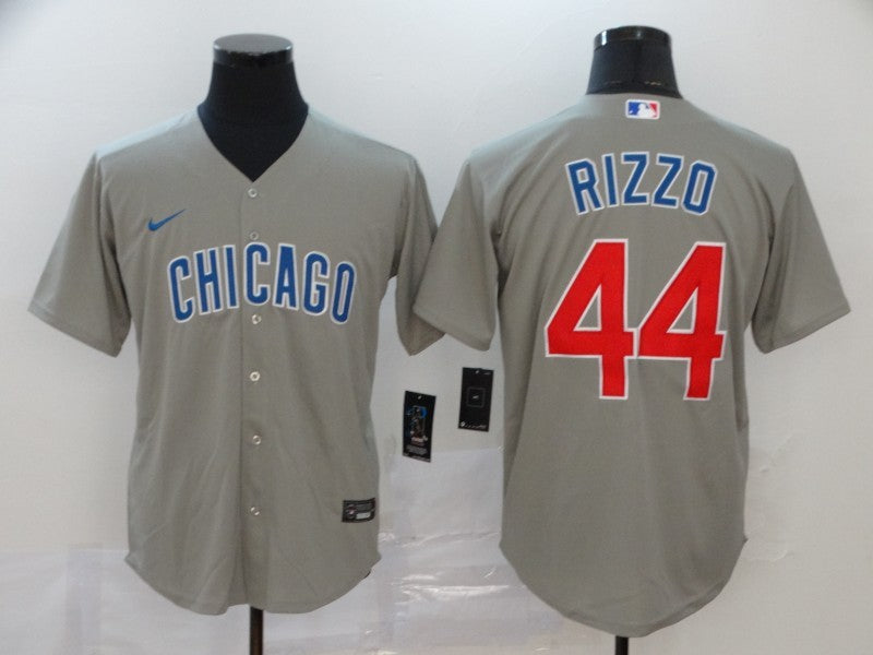 Men's Chicago Cubs Anthony Rizzo Gray Replica Baseball Jersey baseball jersey product view 1