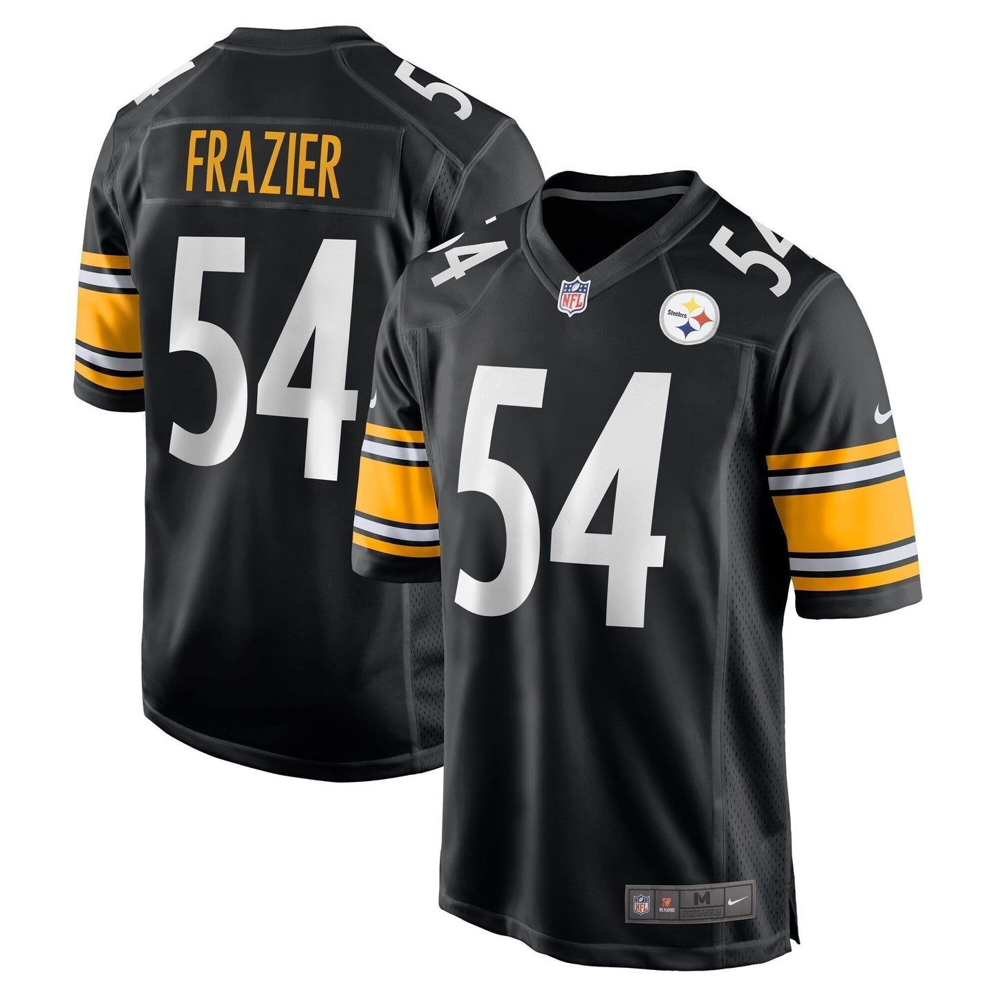 Zach Frazier Pittsburgh Steelers Game Jersey - Black football jersey product view 1