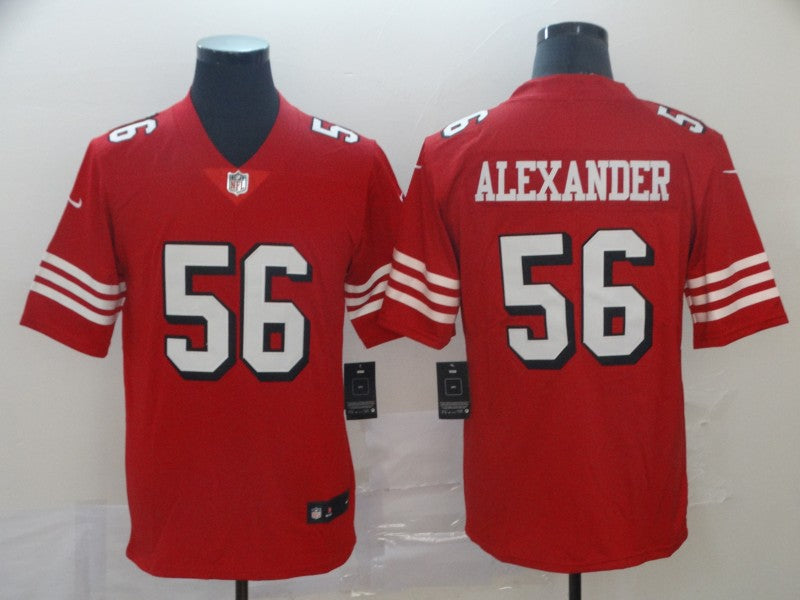 Men's San Francisco 49ers Kwon Alexander Red Game Player Jersey football jersey product view 1