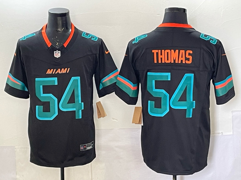 Men's Miami Dolphins Zach Thomas Pitch Blue 2025 Rivalries Collection Limited Jersey football jersey product view 1