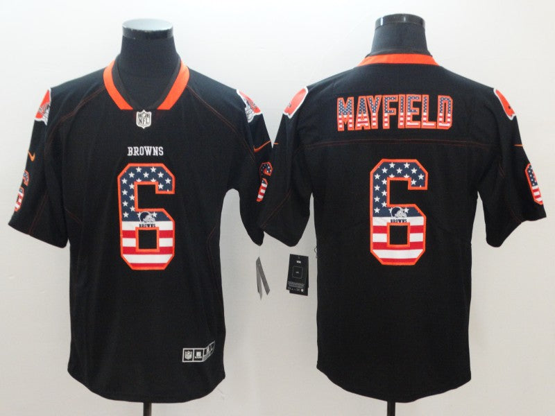 Men's Cleveland Browns Baker Mayfield Black Player Legend Jersey1 football jersey product view 1