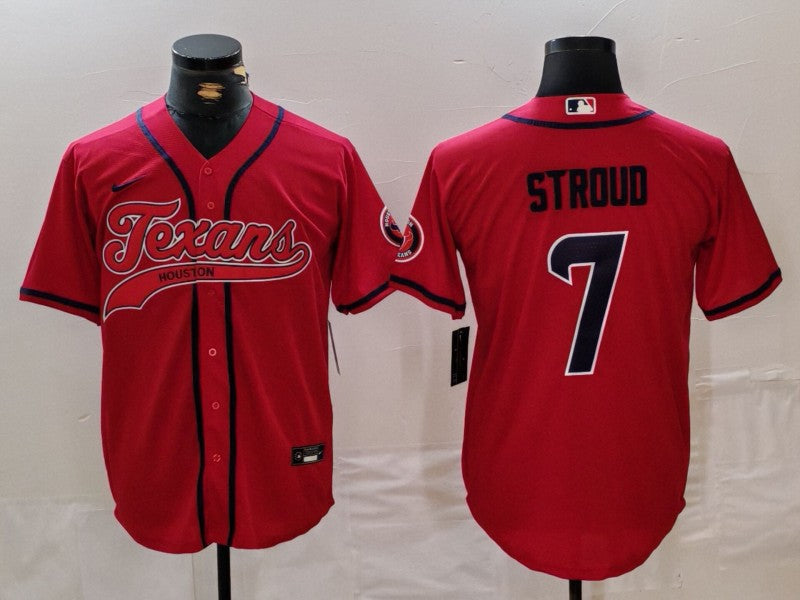 Men's Houston Texans C.J. Stroud #7 Red Game Player Jersey1 football jersey product view 1