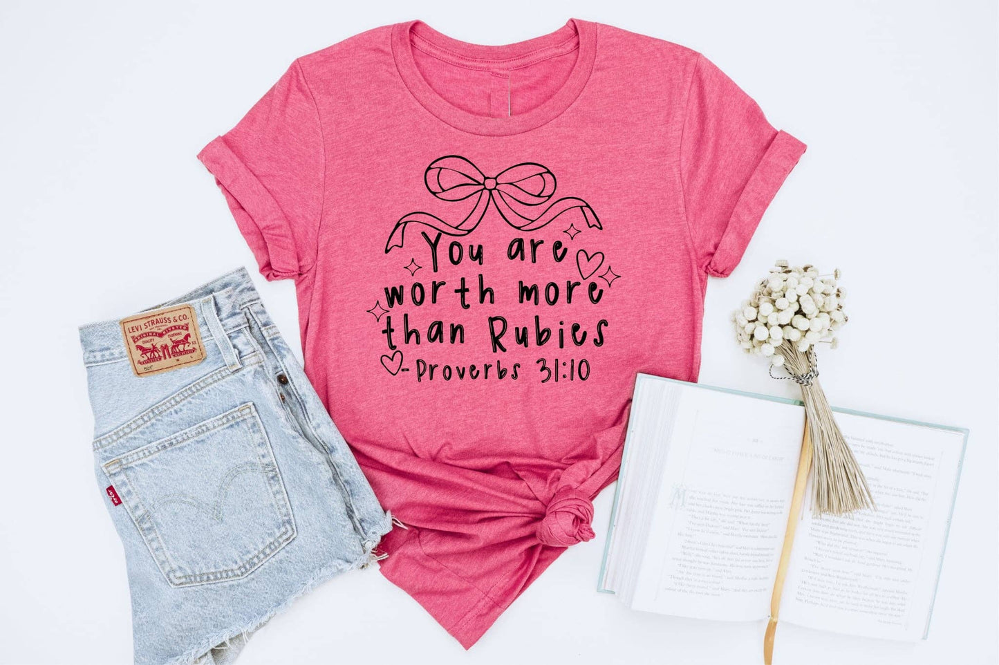 Christian You Are Worth More Than Rubies Vintage Graphic Tee Unisex T-shirt, Sweatshirt, Hoodie, Long Sleeve Tee - T-Shirt, Sweatshirt, Hoodie