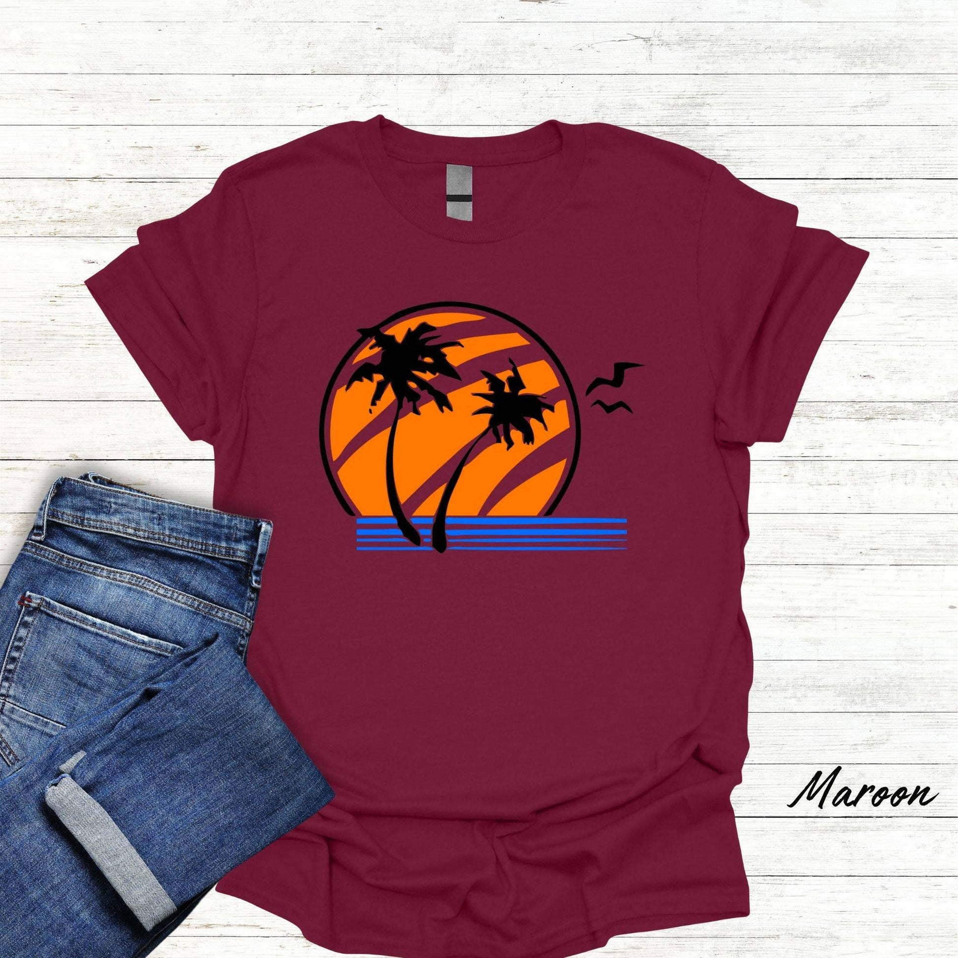 Ellie Sunset Palm Trees Tlou Shirt Fan Gift Unisex T-shirt, Sweatshirt, Hoodie, Long Sleeve Tee - T-Shirt, Sweatshirt, Hoodie
