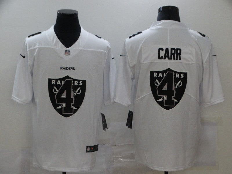 Men's Las Vegas Raiders Derek Carr #4 White Player Game Jersey1 football jersey product view 1