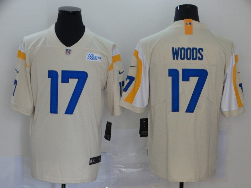 Men's Los Angeles Rams Robert Woods Beige Game Jersey football jersey product view 1