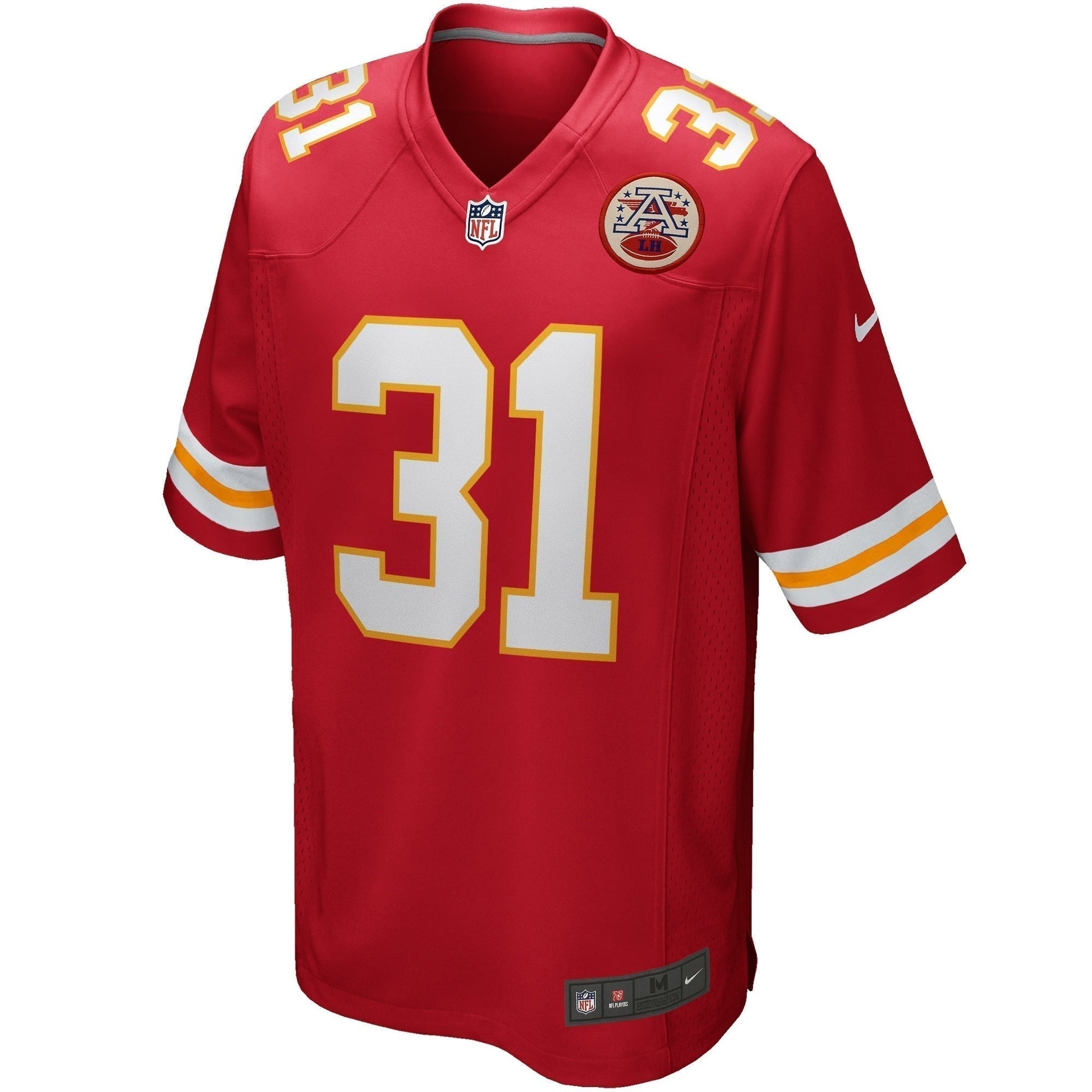 Priest Holmes Kansas City Chiefs Game Retired Jersey - Red football jersey product view 2
