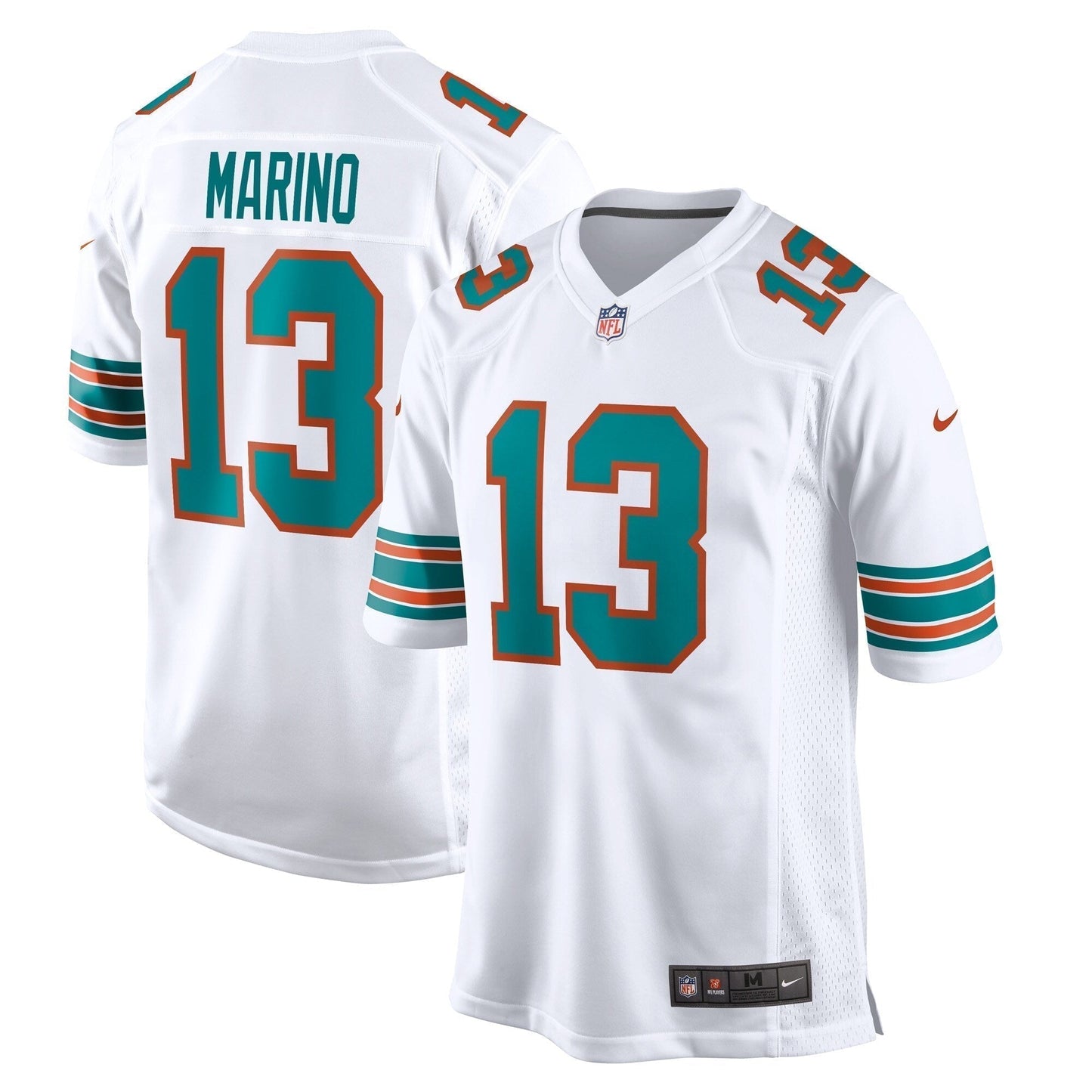 Dan Marino Miami Dolphins Retired Jersey - White football jersey product view 1