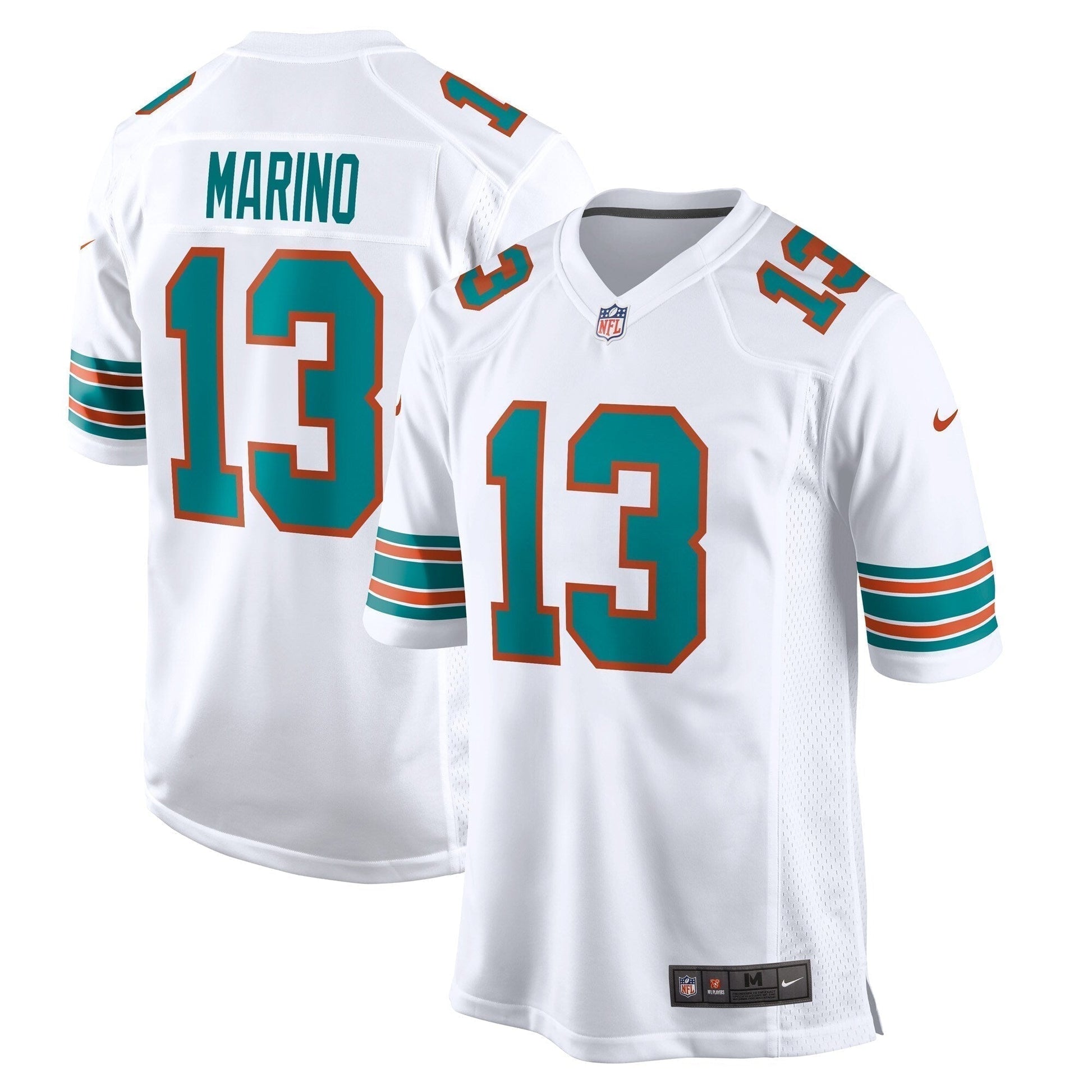 Dan Marino Miami Dolphins Retired Jersey - White football jersey product view 1
