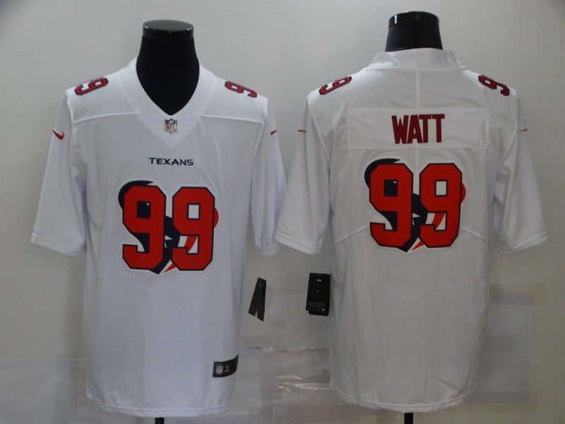Men's Houston Texans J.J. Watt #99 White Game Jersey1 football jersey product view 1