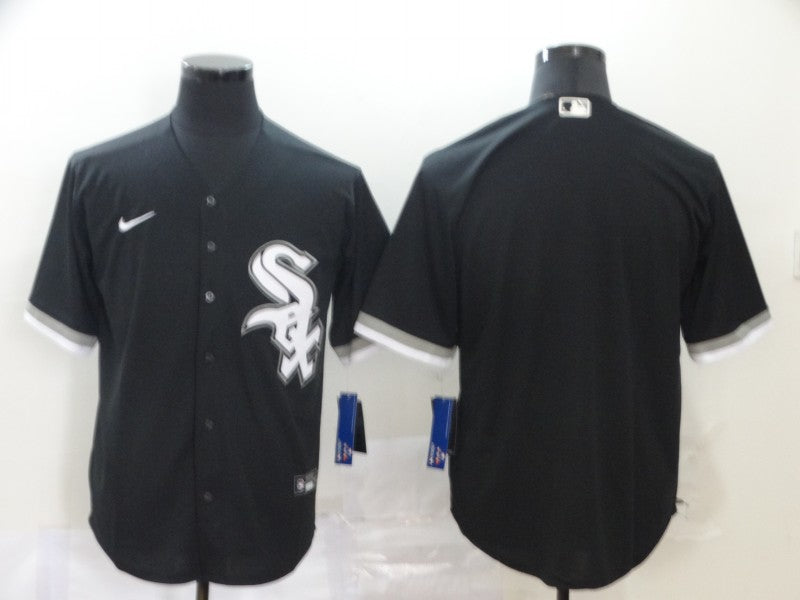 Men's Chicago White Sox Black Alternate Replica Blank Jersey1 baseball jersey product view 1