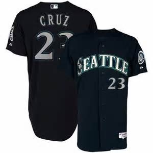 Nelson Cruz #23 Seattle Mariners Navy Blue Cool Base Stitched MLB Jersey baseball jersey product view 1
