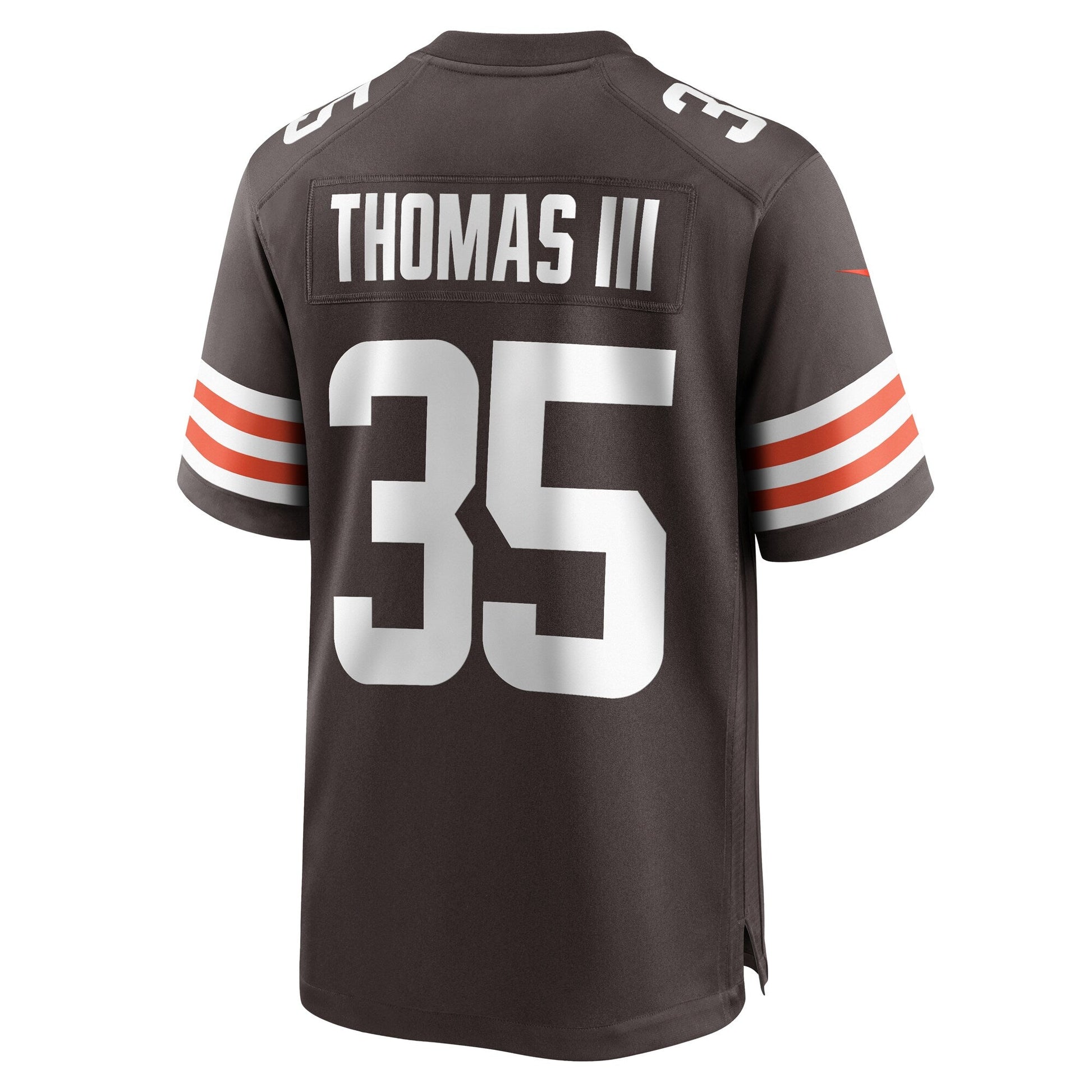 Charlie Thomas Cleveland Browns Team Game Jersey - Brown football jersey product view 3