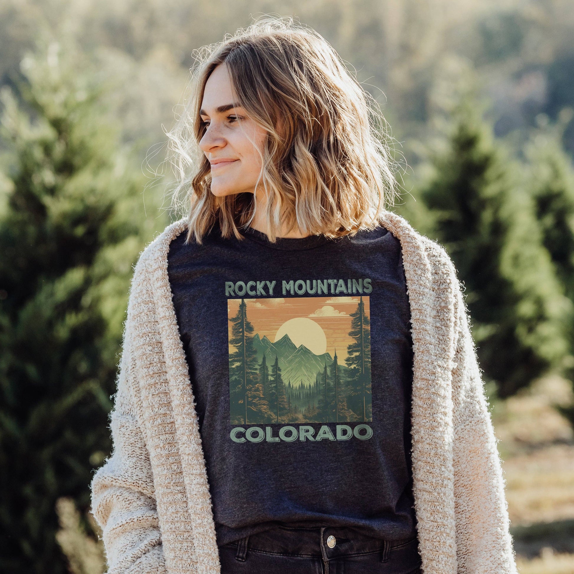 Rocky Mountains Colorado Unisex T-shirt, Sweatshirt, Hoodie, Long Sleeve Tee - T-Shirt, Sweatshirt, Hoodie