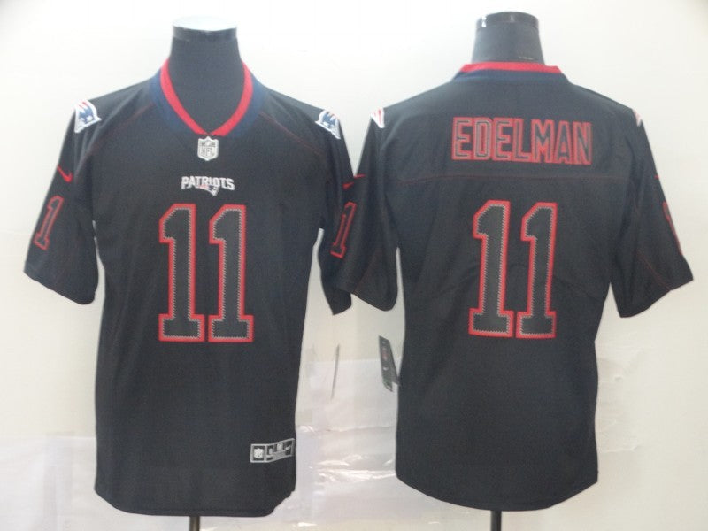 Men's New England Patriots Julian Edelman #11 Black Game Jersey1 football jersey product view 1