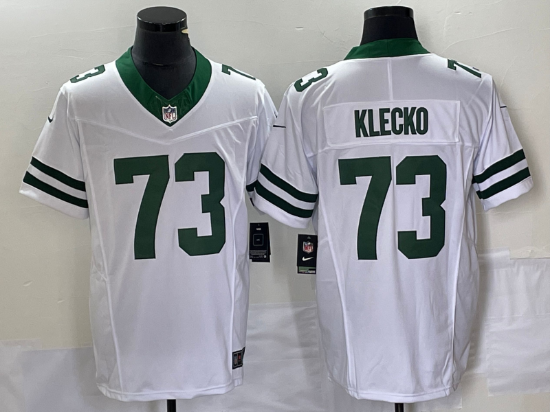 Men's New York Jets Joe Klecko White Legacy Vapor F.U.S.E. Limited Jersey football jersey product view 1