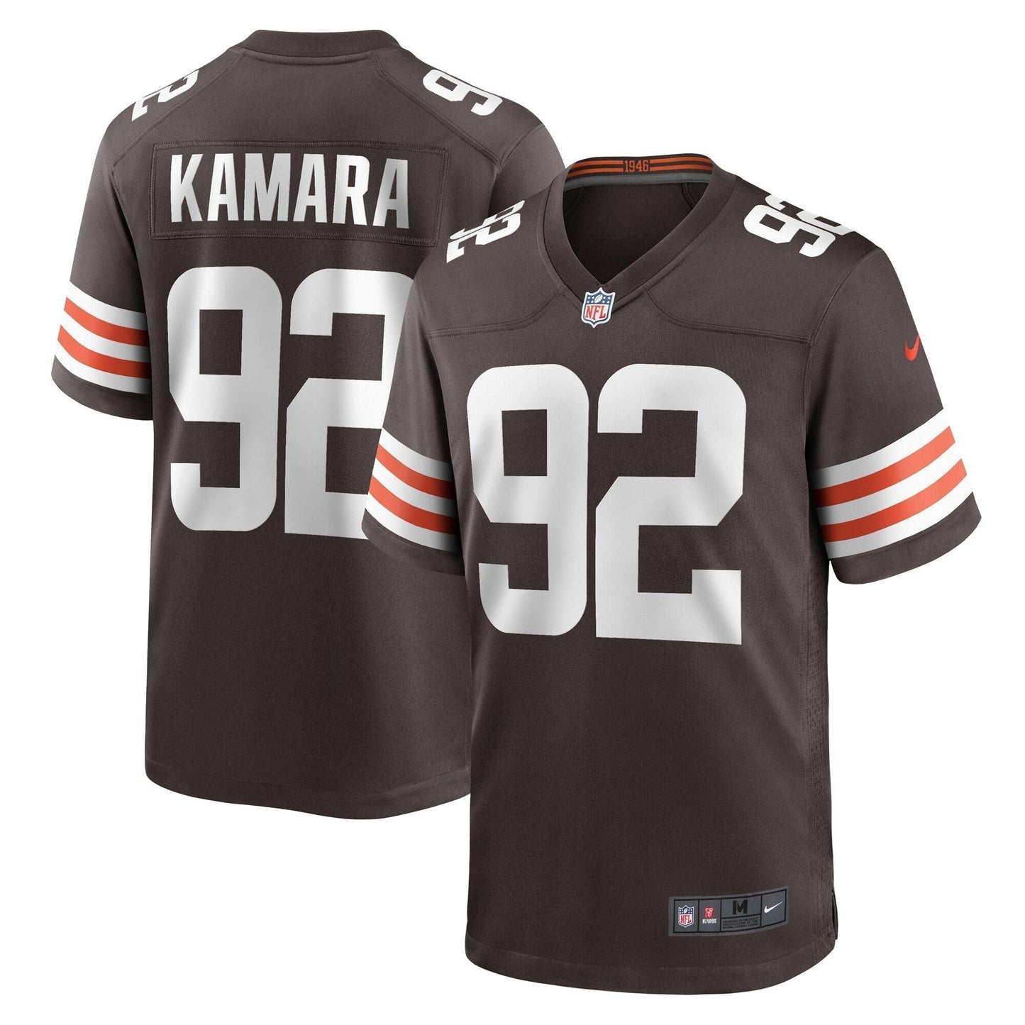 Sam Kamara Cleveland Browns Team Game Jersey - Brown football jersey product view 1