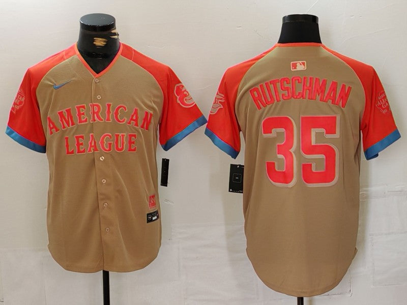 Men's American League Adley Rutschman Cream 2024 MLB All-Star Game Limited Player Jersey baseball jersey product view 1