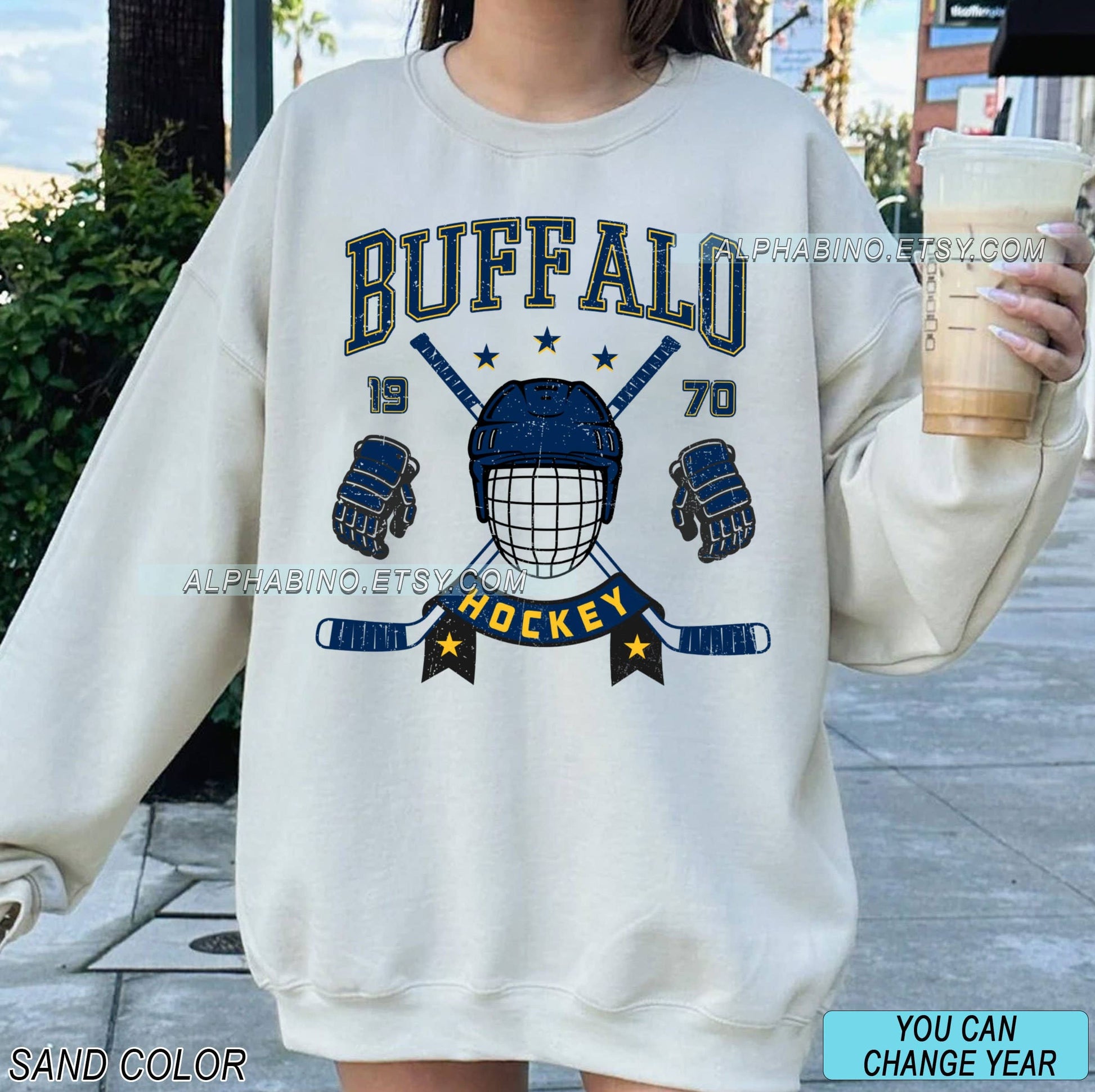 Buffalo Sabres Vintage Hockey Tee - Retro Fan Apparel Unisex T-shirt, Sweatshirt, Hoodie, Long Sleeve Tee - T-Shirt, Sweatshirt, Hoodie