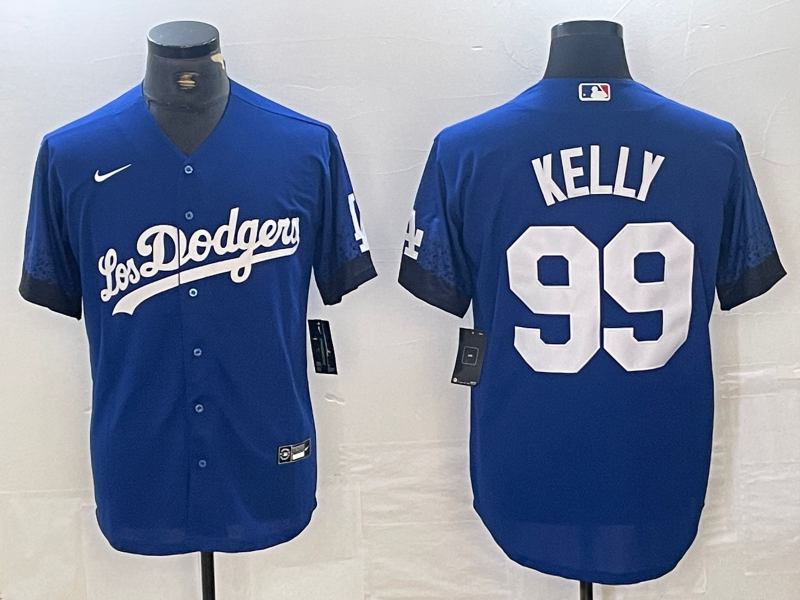 Men's Los Angeles Dodgers Joe Kelly Blue Player Jersey baseball jersey product view 1