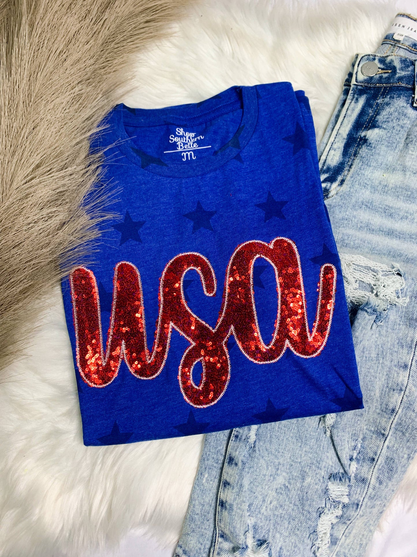 Stars USA Patriotic 4th of July Short Sleeve Unisex T-shirt, Sweatshirt, Hoodie, Long Sleeve Tee - T-Shirt, Sweatshirt, Hoodie