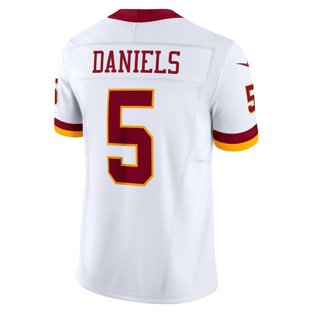 W.Commanders #5 Jayden Daniels White Vapor F.U.S.E. Limited Super Bowl Era Jersey football jersey product view 1