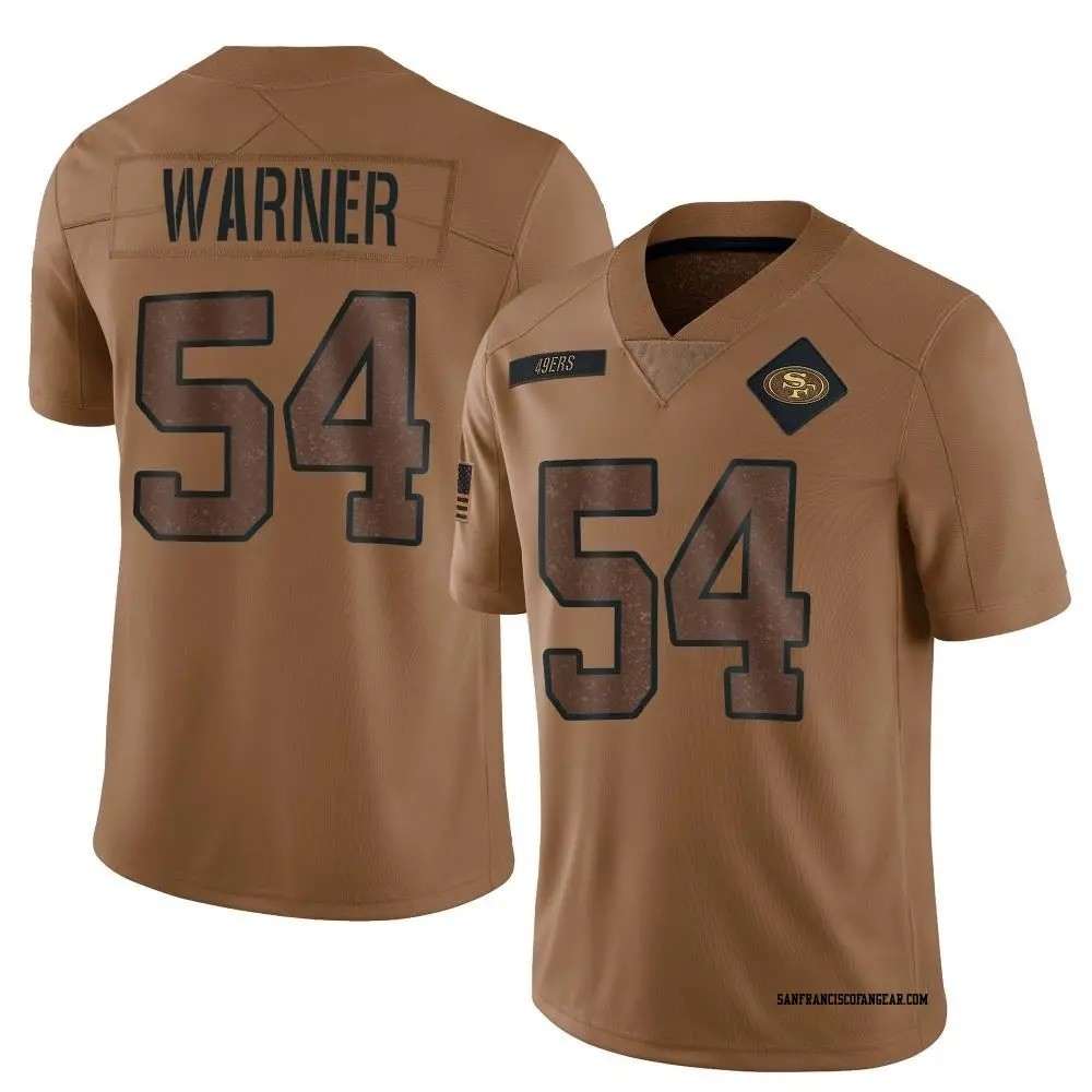 Men's Nick Fred Warner San Francisco 49ers Salute To Service Limited Jersey football jersey product view 1