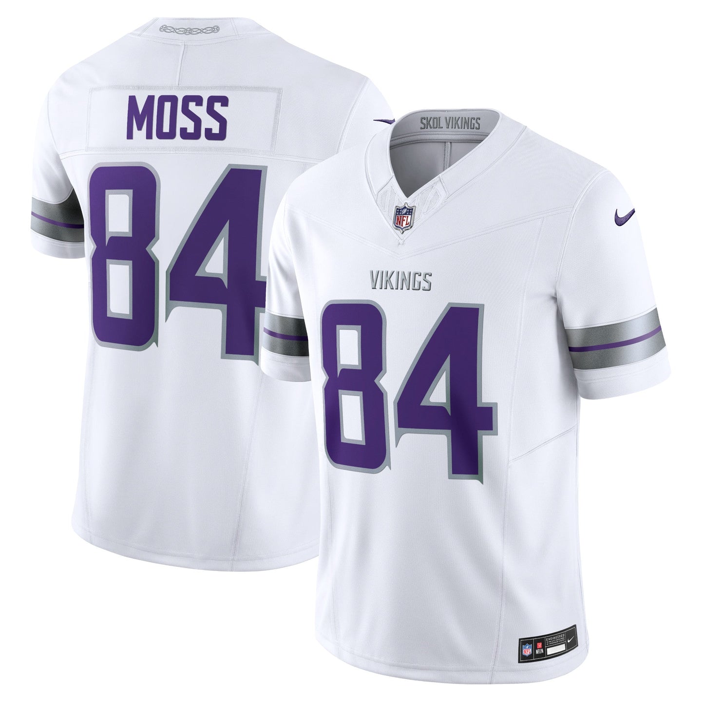 Randy Moss Minnesota Vikings Alternate Vapor F.U.S.E. Retired Limited Jersey - White football jersey product view 1