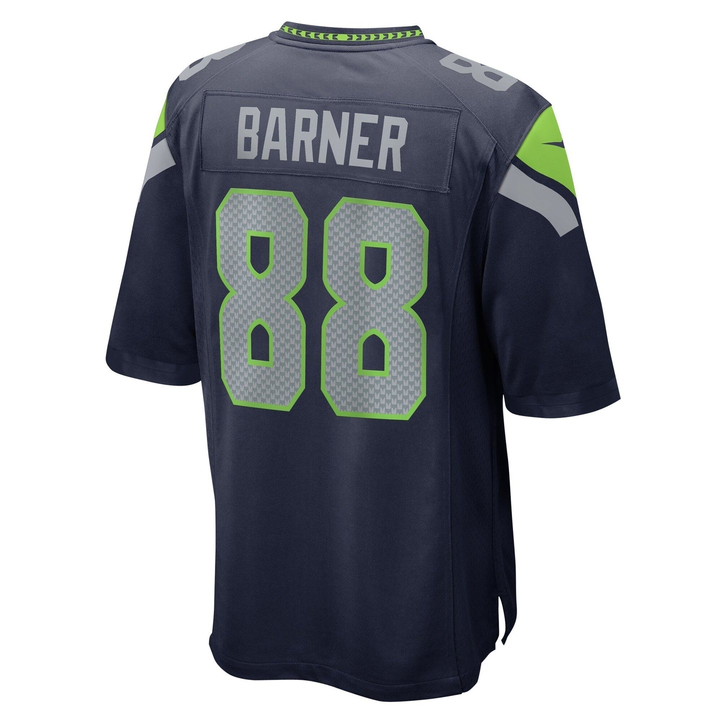 A.J. Barner Seattle Seahawks Game Jersey - College Navy football jersey product view 3