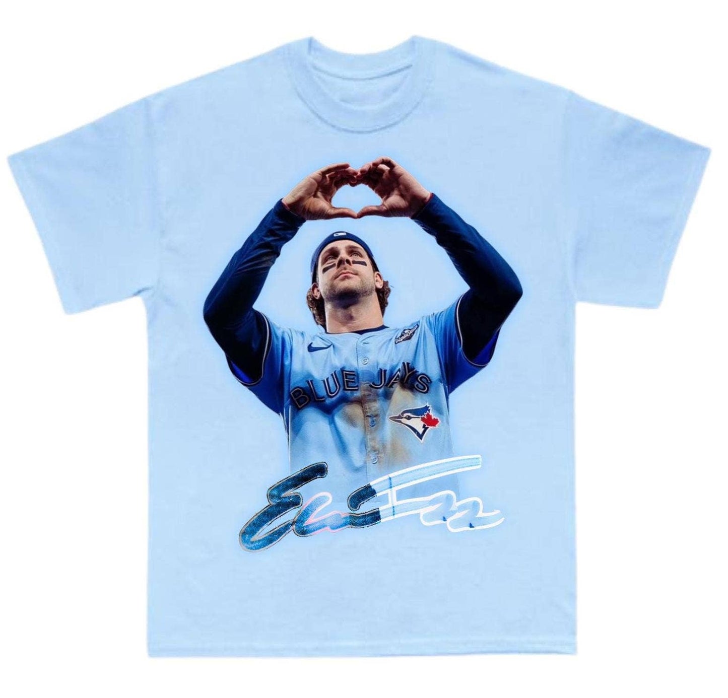 Ernie Clement Y2K Heart Tee - Blue Jays Throwback Unisex T-shirt, Sweatshirt, Hoodie, Long Sleeve Tee - T-Shirt, Sweatshirt, Hoodie