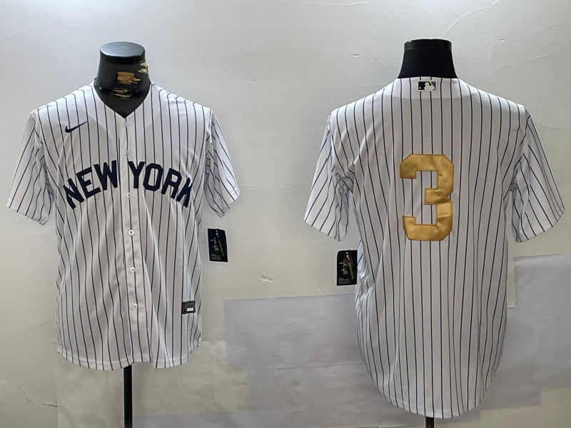 Men's New York Yankees Babe Ruth White Player Jersey baseball jersey product view 1