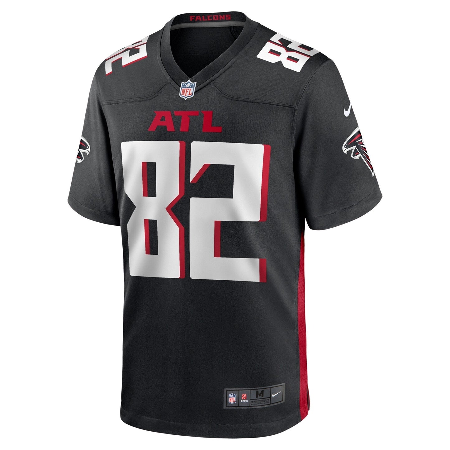 Casey Washington Atlanta Falcons Team Game Jersey - Black football jersey product view 2