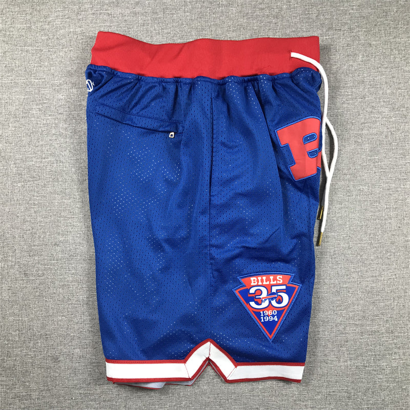 Men's Buffalo Bills Royal Pocket Shorts football jersey product view 3