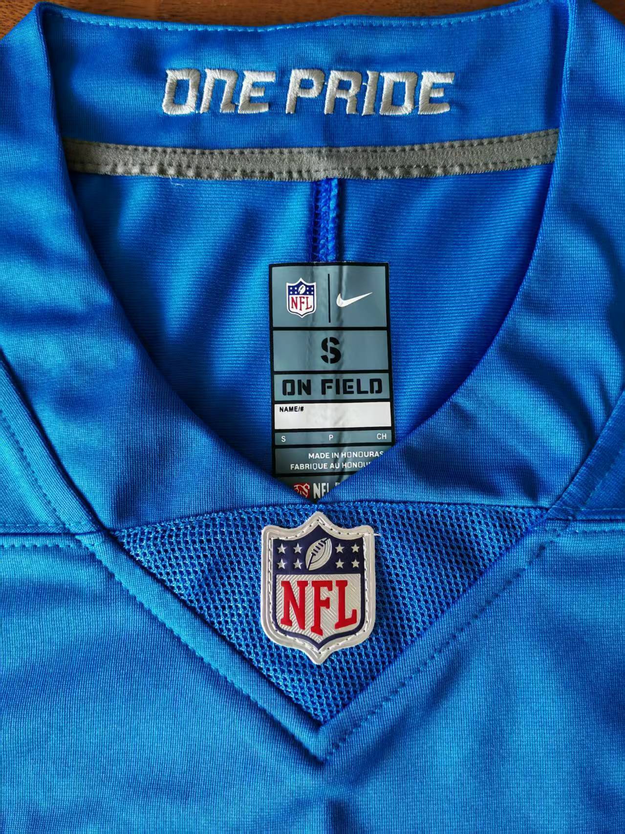 Men's Detroit Alex Jahmyr Gibbs Jersey - Blue#0 football jersey product view 3