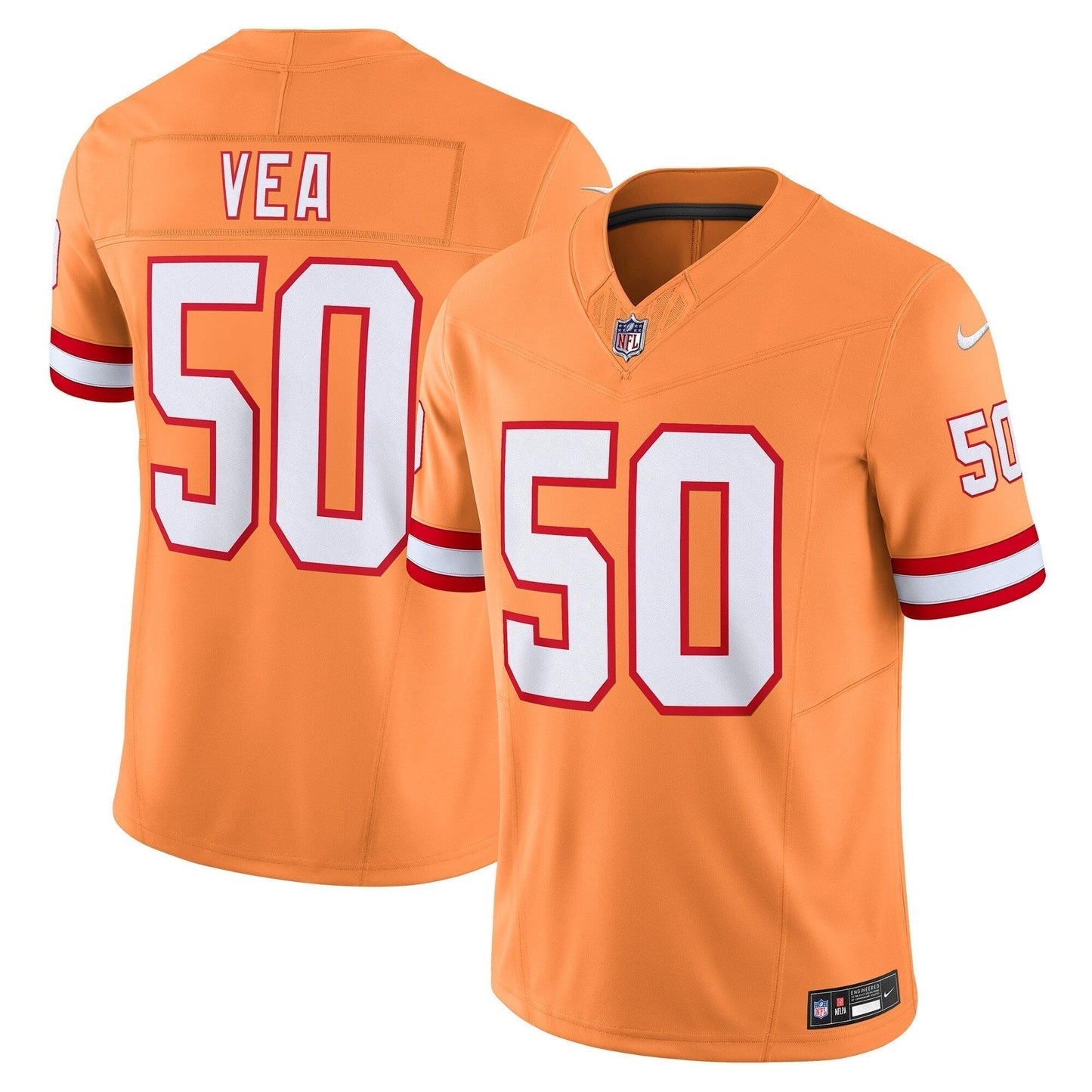 Vita Vea Tampa Bay Buccaneers Vapor F.U.S.E. Limited Jersey - Orange football jersey product view 1