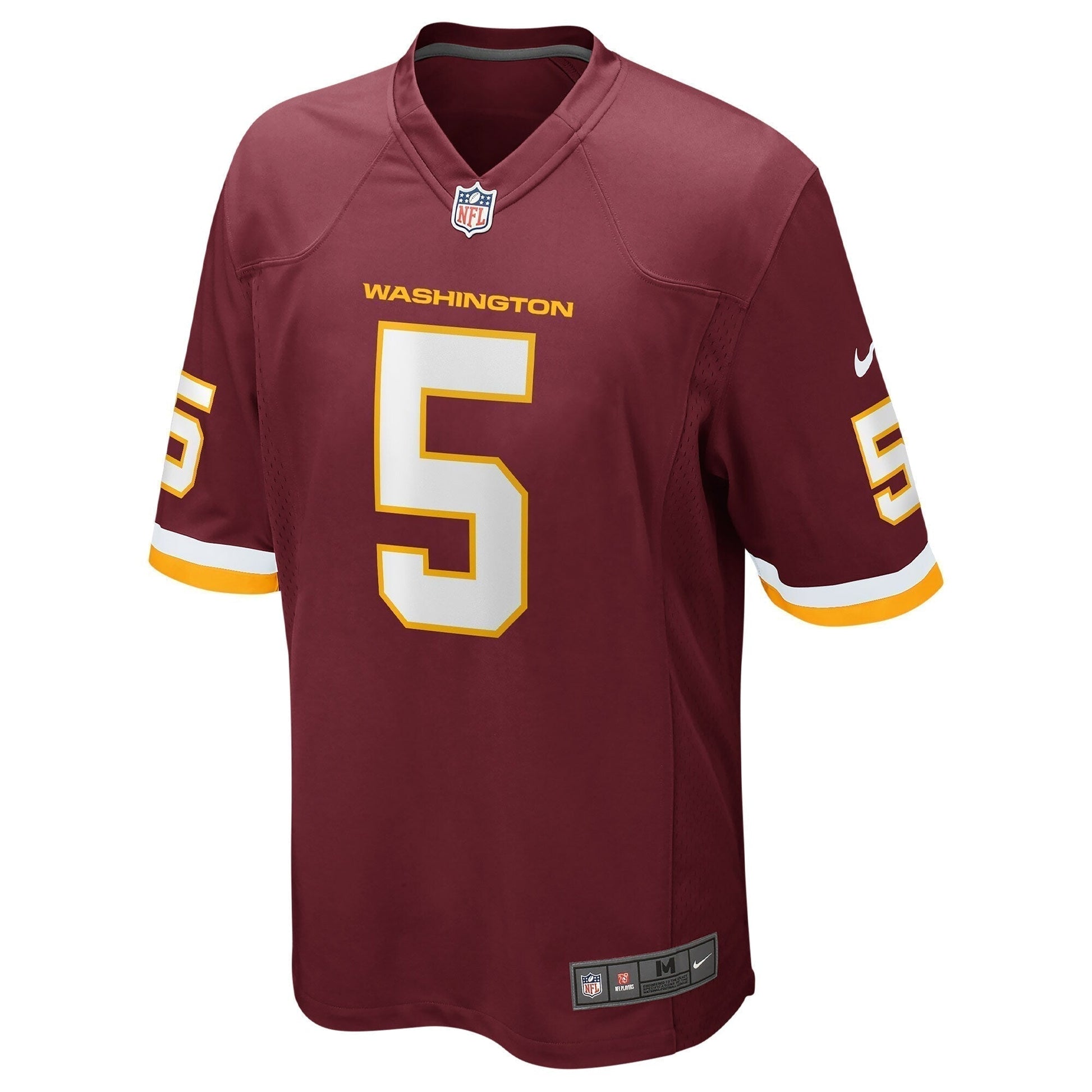 Tress Way Washington Football Team Game Jersey - Burgundy football jersey product view 2
