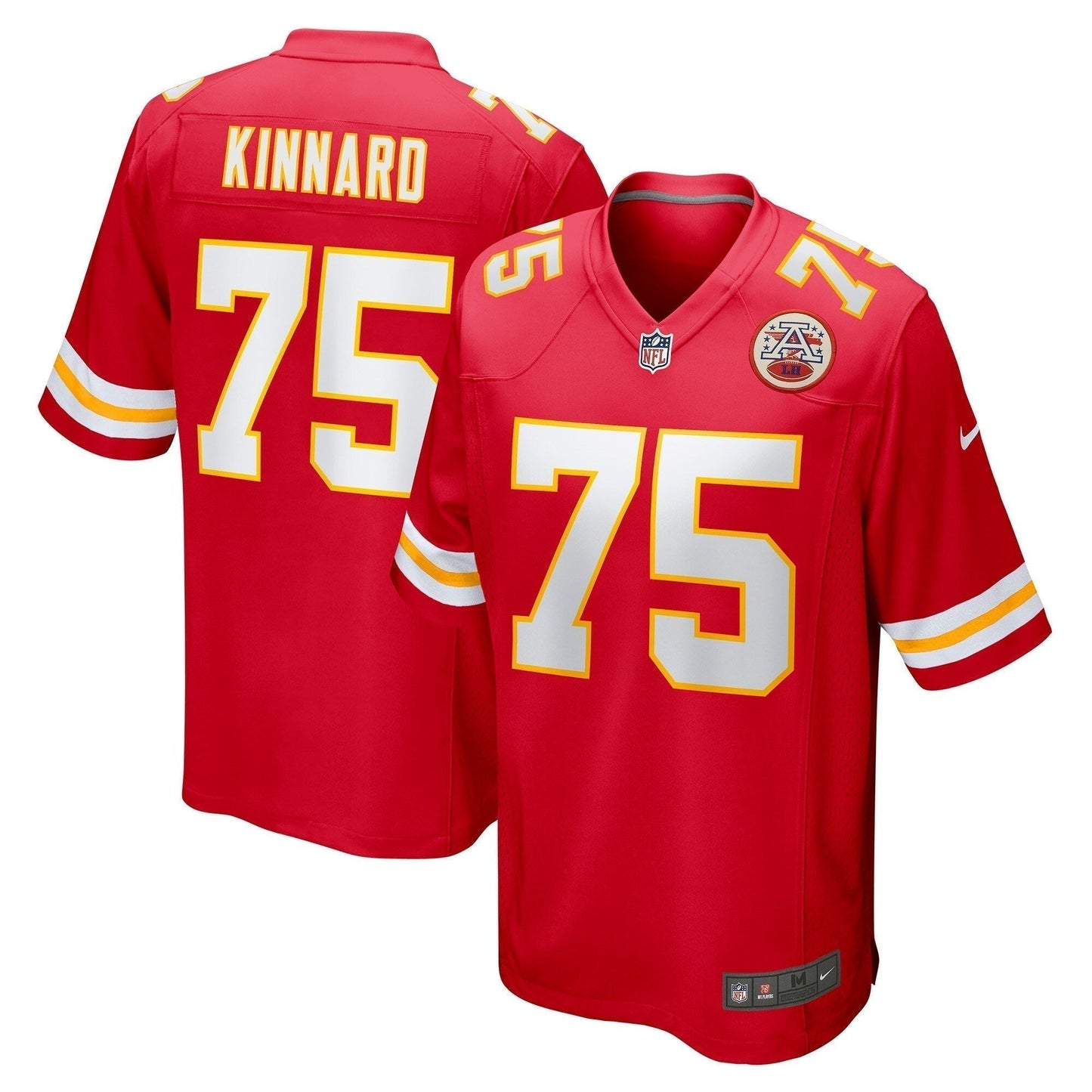 Darian Kinnard Kansas City Chiefs Game Jersey - Red football jersey product view 1