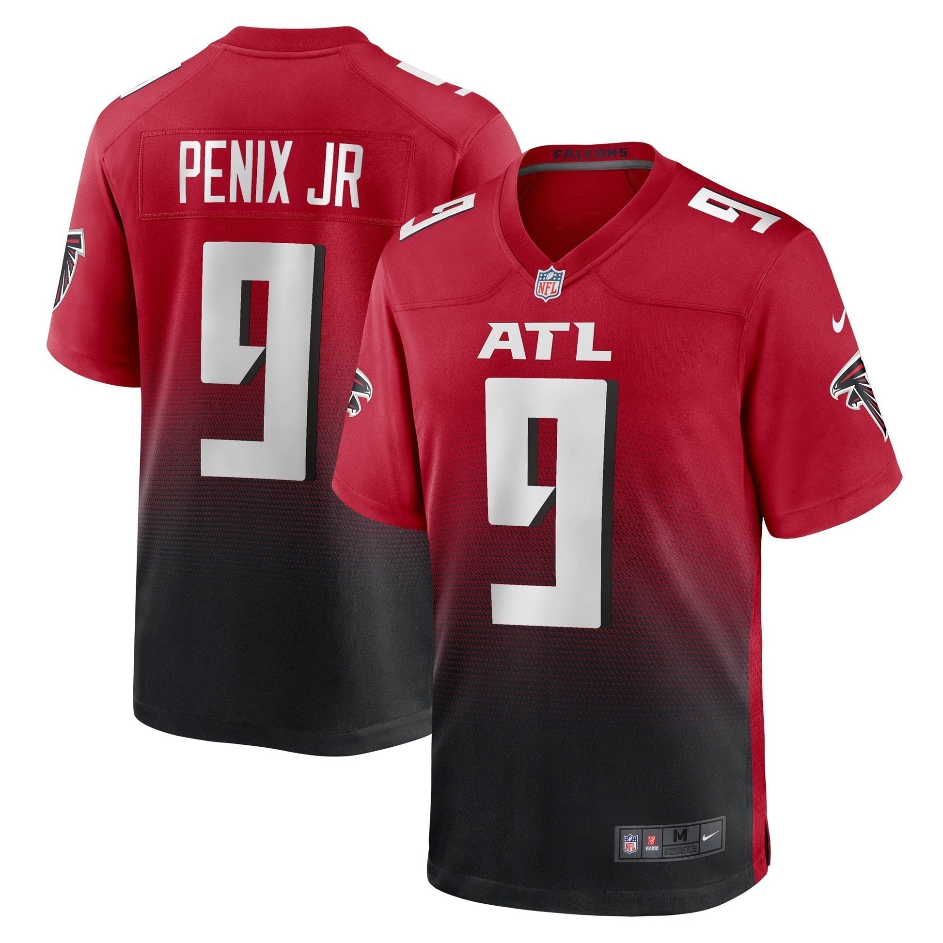 Michael Penix Jr. Atlanta Falcons Alternate Game Jersey - Red football jersey product view 1