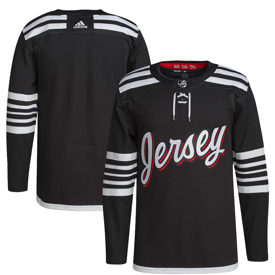 Men's New Jersey1 Devils Black 2021/22 Alternate Primegreen Authentic Blank Jersey1 sports jersey product view 1