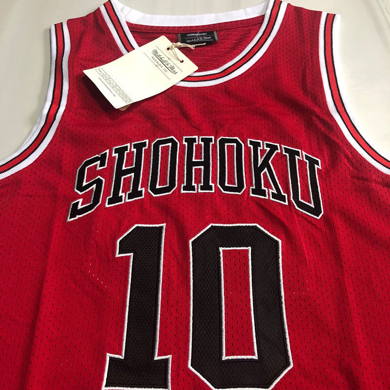 Slam Dunk Sakuragi Hanamichi Red 10 MN basketball jersey product view 2