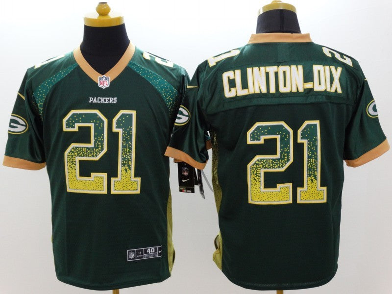 Men's Green Bay Packers Ha Ha Clinton-Dix #21 Green Game Jersey1 football jersey product view 1