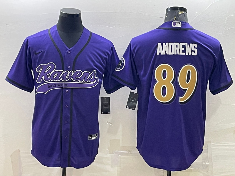 Men's Baltimore Ravens Mark Andrews #89 Purple Player Jersey1 Joint Edition football jersey product view 1