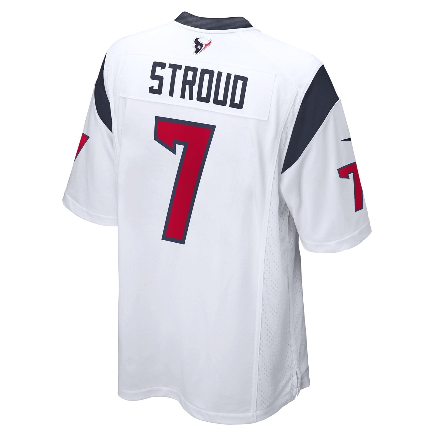 CJ Stroud Houston Texans 2023 NFL Draft First Round Pick Game Jersey - White football jersey product view 3