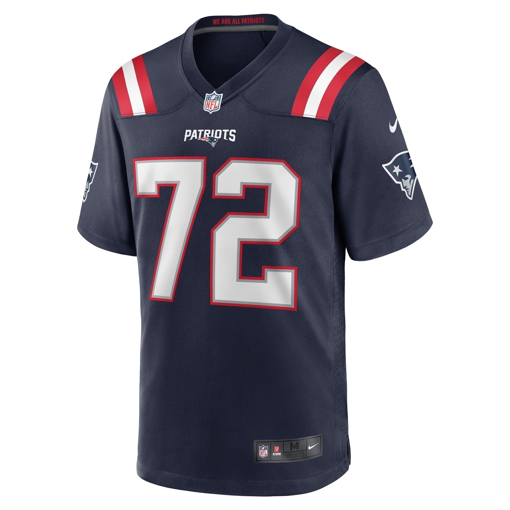 Tyrone Wheatley New England Patriots Team Game Jersey - Navy football jersey product view 2