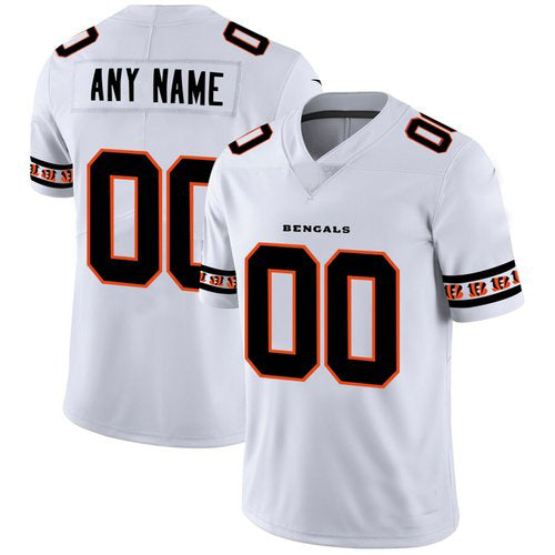 Custom1 Cincinnati Bengals White Team Logo Vapor Limited Jersey1 American Stitched Football Jerseys football jersey product view 1