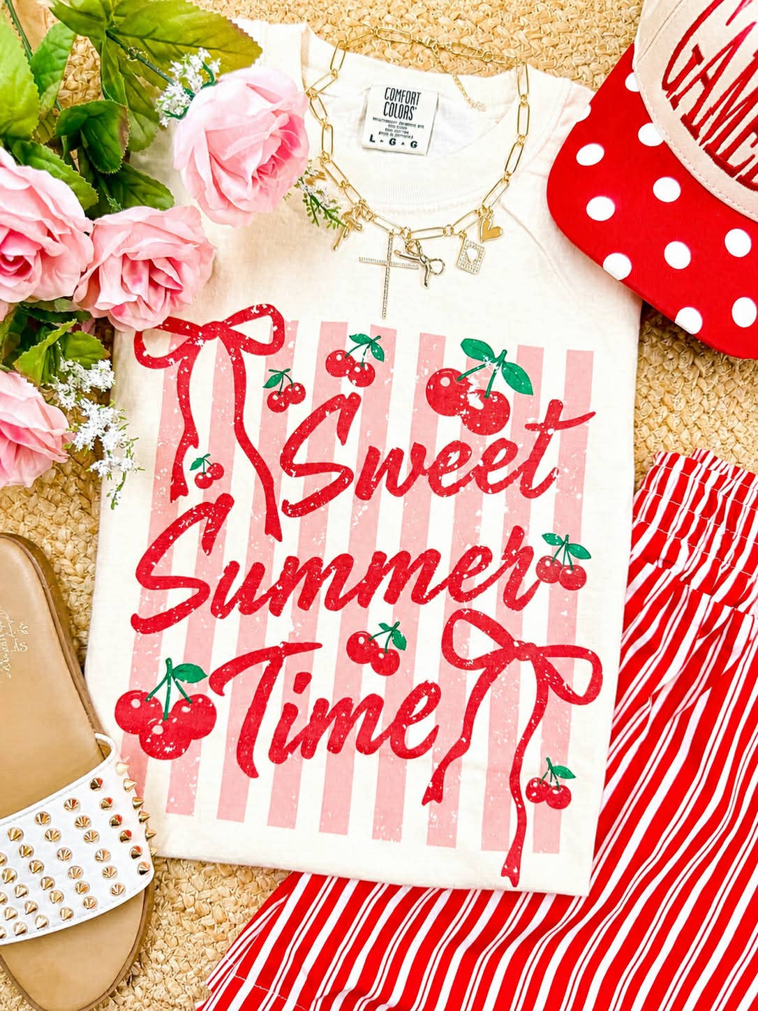 Sweeet Summer Time Cherries Tee Unisex T-shirt, Sweatshirt, Hoodie, Long Sleeve Tee - T-Shirt, Sweatshirt, Hoodie