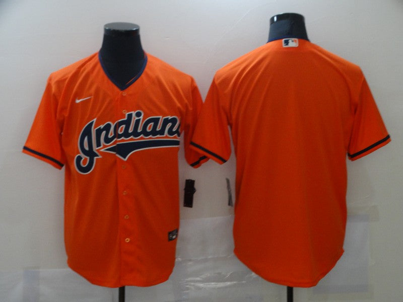 Men's Cleveland Guardians Orange Replica Blank Jersey1 baseball jersey product view 1