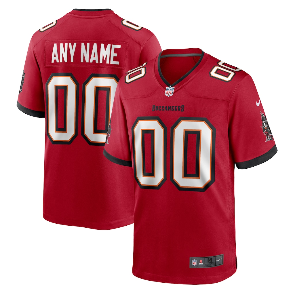 Men's Tampa Bay Buccaneers Red Team Custom Game Jersey football jersey product view 1