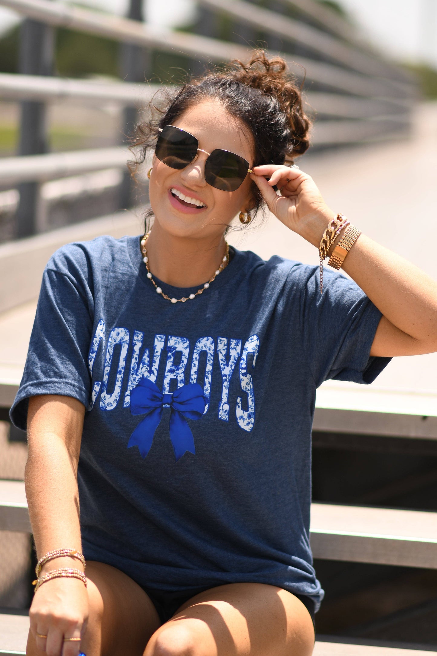 Cowboys Chinoiserie Bow Tee Unisex T-shirt, Sweatshirt, Hoodie, Long Sleeve Tee - T-Shirt, Sweatshirt, Hoodie